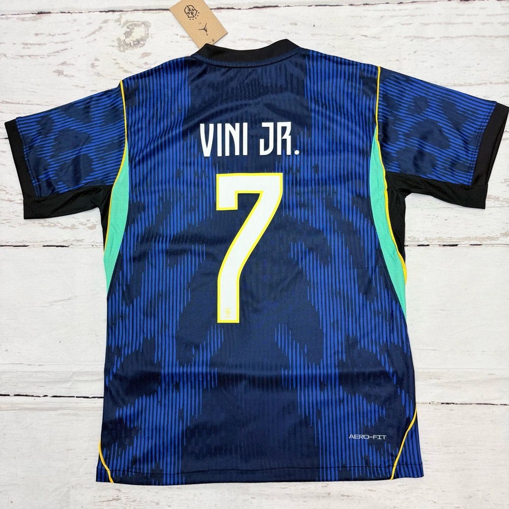 ADULT Vini Jr Brazil Jersey 26’ Jordan Away Kit - NEW!! With Tags! (LARGE)